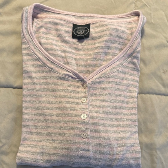 Laura Ashley Pink and Gray Pajamas - Picture 3 of 7